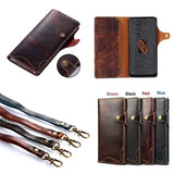 Genuine Leather Protective Wallet Flip Phone Case for Samsung Galaxy S20 Series & Note 20 Series