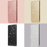 Glitter Star Flip Leather Transparent TPU Case For Samsung Galaxy S21 S20 Note 20 Series
