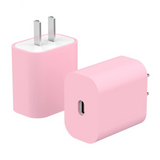 18W 20W Charger Simple Solid Color Silicone Protector Case For iPhone