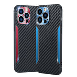 Luxury Carbon Fiber Ultra Thin Soft Silicone Frame Shockproof Case For iPhone 13 12 11 series