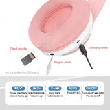 Led Flash Cute Cat Ears Wireless Headphone