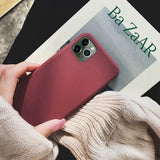 Soft Matte Silicone Slim Protective Back Cover Case for iphone 12 | 12 Pro | 12 Pro Max