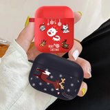 Cartoon Santa Claus Christmas Soft TPU Case For Airpods 3 2 1 Series