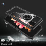Fashion Clear Shockproof Ring Stand Case For Samsung Galaxy Z Filp 3