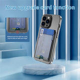 Luxury Transparent Card Slot Holder Wallet Case for iPhone 13 12 11 Pro Max