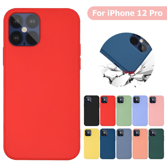 New Luxury Original Square Ultra Thin Liquid Soft Silicone Camera Protection Shockproof Case For iPhone 12 | 12 Pro | 12 Max | 12 Pro Max