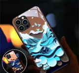 Classic Antique Painting LED Light LuminousCase For iPhone 15 14 13 series