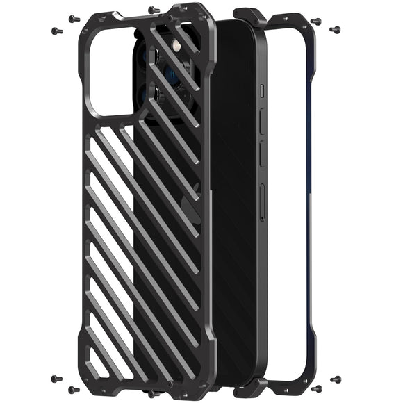 New Breathable Hole Heat Dissipation Metal Case for iPhone 13 12 Series
