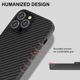 Carbon Fiber Texture Shockproof TPU Case For iPhone 13 12 11 Series
