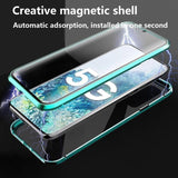 Double Side 360 Degree Magnetic Adsorption Glass Case For Samsung Galaxy S20 Series