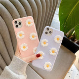 Cute 3D Little Daisy Flower Soft Case for iPhone 11 Series