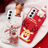 Merry Christmas 3D Doll Soft TPU Silicone Case For Samsung Galaxy S21 Series