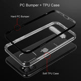 Shockproof Clear Transparent TPU Flexible Slim Kickstand Case for iPhone 11 Series