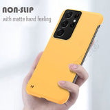 Slim Matte PC Frameless Shockproof Phone Case For Samsung Galaxy S21 S20 Note 20 Series