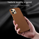 New Luxury Genuine Leather Phone Case for iPhone 13 12 Series