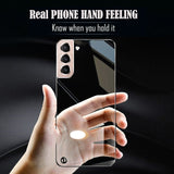 Ultra Thin Transparent Frameless Phone Case for Samsung S21 S20 Note 20 Series