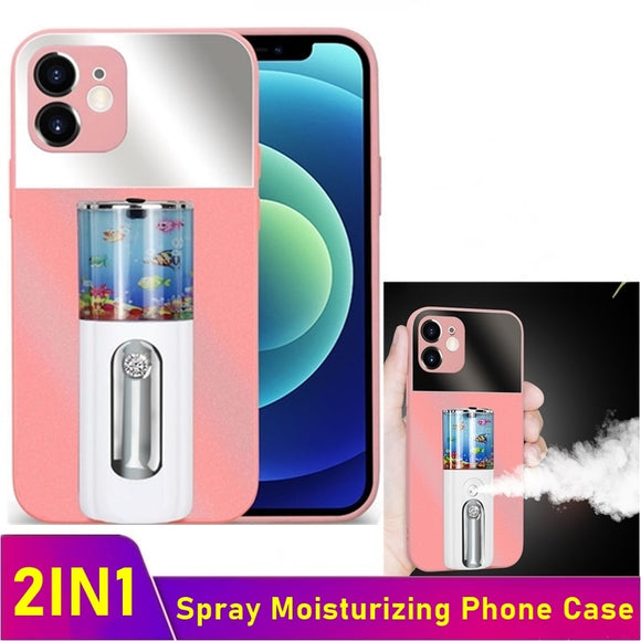 Moisturizing Women Beauty Makeup Spray Phone Case For iPhone 12 11 XS S