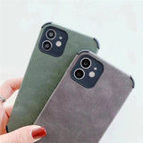 Simple Suede Cloth Phone Cases For iphone 12 11 Series