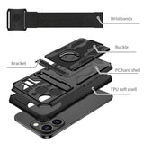 Kickstand Stand Sports Armband Armor Bracket Wristband Case For iPhone 13 12 11 Series