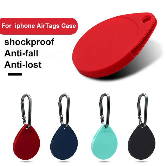 Soft Liquid Silicone Protective Case Hangable Keychain For Airtag