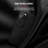 Slide Camera Lens Protector Vintage Qin Flip Wallet PU Leather Case For iPhone 13 Series