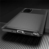 Soft Silicone Carbon Fiber Full Coverage Case For Samsung Galaxy Note 20 Series