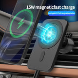 15w Magnetic MagSafe Car Wireless Charger Qi Fast Charging Mount Air Vent Phone Stand For iPhone 12 Series