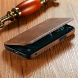 Slim Leather Magnetic Flip Wallet Card Holder Case For iPhone 13 12 Series