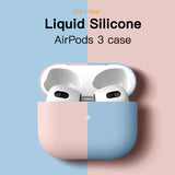 Original Liquid Silicone Earphone Protective Case For Apple Airpods 3