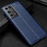 Bumper Leather Case For Samsung Galaxy S21 S20 Note 20 Ultra