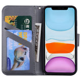 Fashion 3D Cartoon Animal Flip PU Leather Wallet Case For iphone 12 11 Series