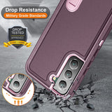 3 Layers Protection Heavy Duty Protective Case with Kickstand for Samsung S22 Ultra Plus