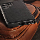 Car Line Stitching Leather Case for Samsung Galaxy S22 Ultra Plus