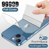 3Pcs Full Cover Hydrogel Film Screen Protector For iPhone 13 12 11 Series