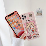 High Quality Cute Sailor Moon Soft Silicon Phone Case with Kickstand for iPhone 11 Series