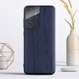 Wood Texture PU Leather Soft Cover Case for Samsung Galaxy S21 S20 Note 20 Series