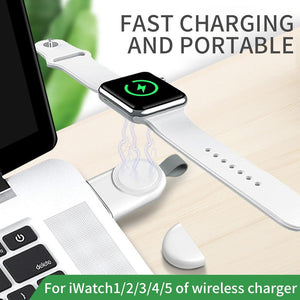 Mini Portable Wireless Charger Fast Charging for Apple iWatch