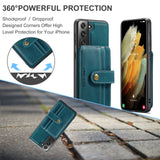 Luxury Magnetic Safe Leather Wallet Case For Samsung Galaxy S22 Ultra Plus S21 FE