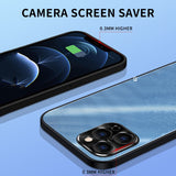 Luxury Shockproof Camera Lens Protection Metal Mobile Phone Case For iPhone 12 Series