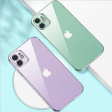 Luxury Classic Plating Frame Transparent Silicone Phone Case for iPhone 13 12 11 Series