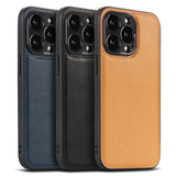 Solid Color PU Leather Camera Protection Case for iPhone 13 12 11 Series