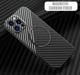 Luxury Carbon Fiber Magnetic Magsafe Cases for iPhone 13 12 11 Series