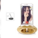 Wood Loudspeaker Holder Bamboo Phone Stand for iPhone Samsung Xiaomi Huawei