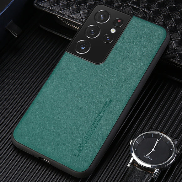 Genuine Leather Case For Samsung Galaxy S21 Ultra S21 Plus S20 FE