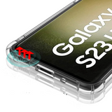 Transparent Shockroof Silicone Case For Samsung S23 S22 S21 series