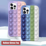 New Fidget Reliver Stress Soft Silicone Case for iPhone 12 11 Series