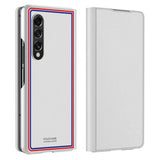 Luxury Magnetic Ultra thin PU Leather Camera Protection Shockproof Case for Samsung Galaxy Z Fold 3