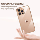 Luxury Plating Transparent Soft Silicone Case for iPhone 13 12 Series