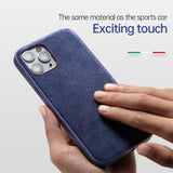 Luxury Imported Alcantara MagSafe Case For iPhone 12 11 XS Series