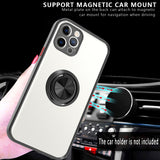 Magnetic Metal Ring Stand Armor Shockproof Case For iPhone 12 11 Pro Max